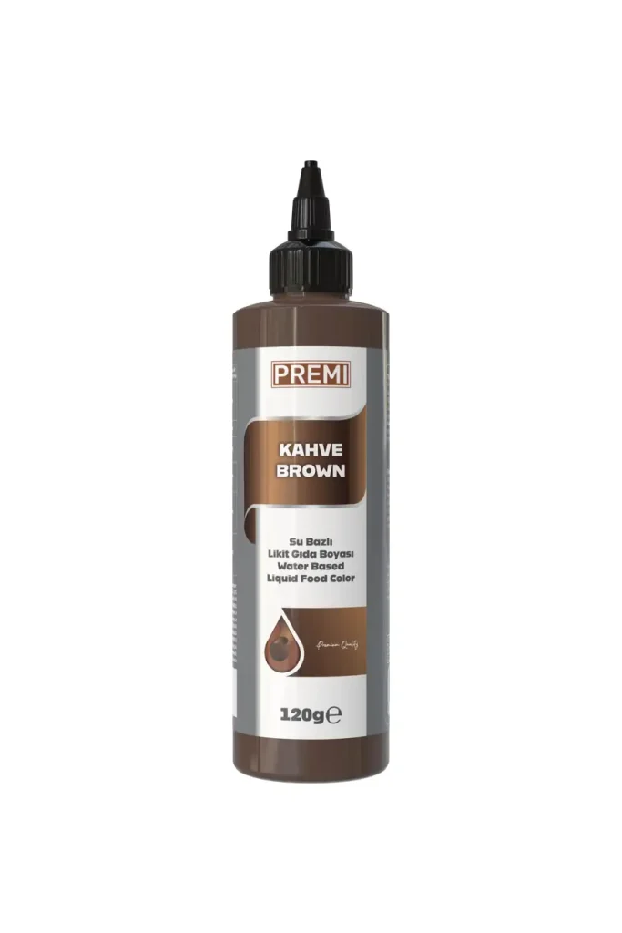 Premi Su Bazlı Likit Gıda Boyası Kahve 120 ml