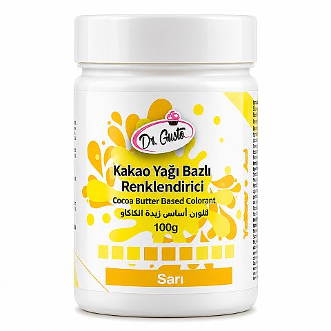 Dr. Gusto Çikolata Boyası 100 gr Sarı