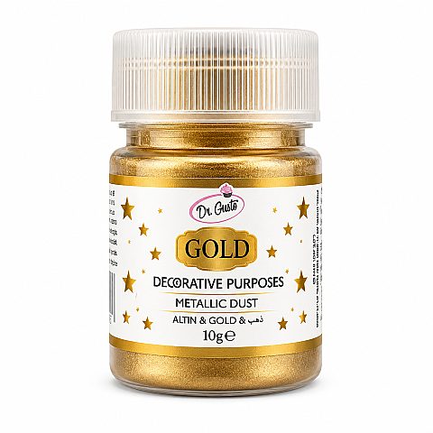 Dr. Gusto Gıda Dışı Metalik Toz Boya 10 gr Altın