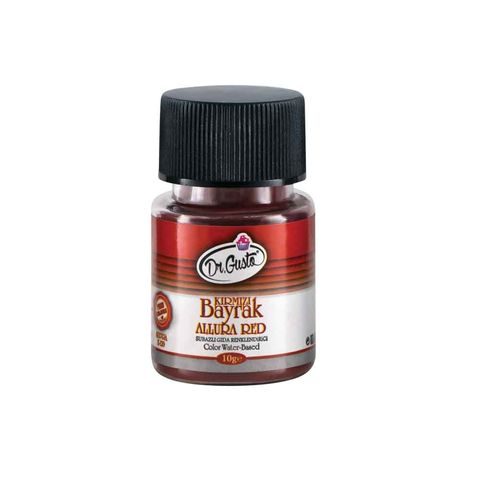 Dr. Gusto Su Bazlı Toz Boya Bayrak Kırmızı 10 gr