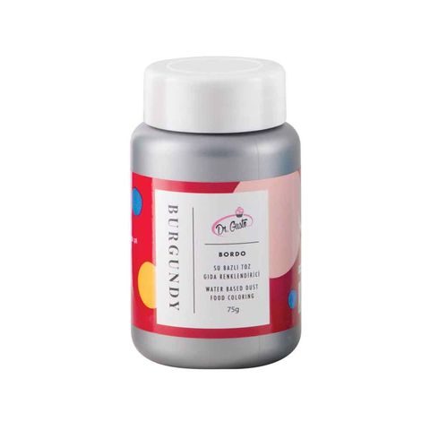 Dr. Gusto Su Bazlı Toz Boya Bordo 75 gr