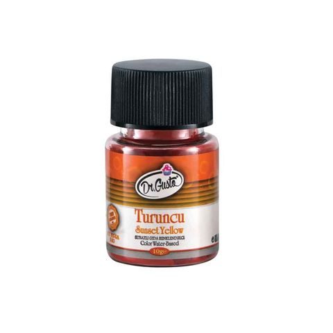 Dr. Gusto Su Bazlı Toz Boya Turuncu 10 gr