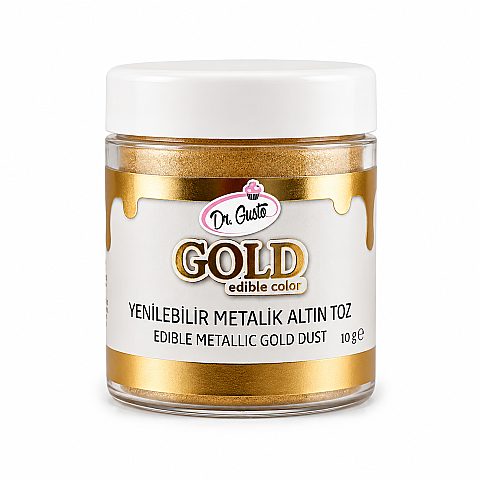 Dr. Gusto Yenilebilir Metalik Toz 10 gr Altın