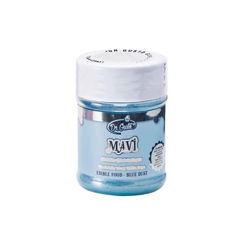 Dr. Gusto Yenilebilir Metalik Toz 20 gr Mavi